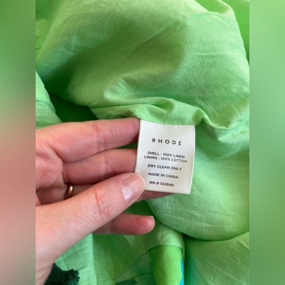 RHODE Paolo Linen Midi Dress - Picture 10 of 10